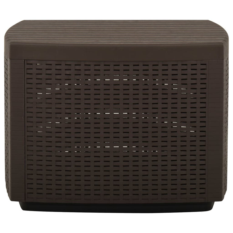 Tuintafel 53x53x40 cm kunststof mokkakleurig MeubelReus