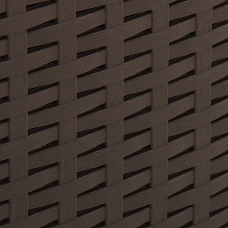 Tuintafel 53x53x40 cm kunststof mokkakleurig MeubelReus