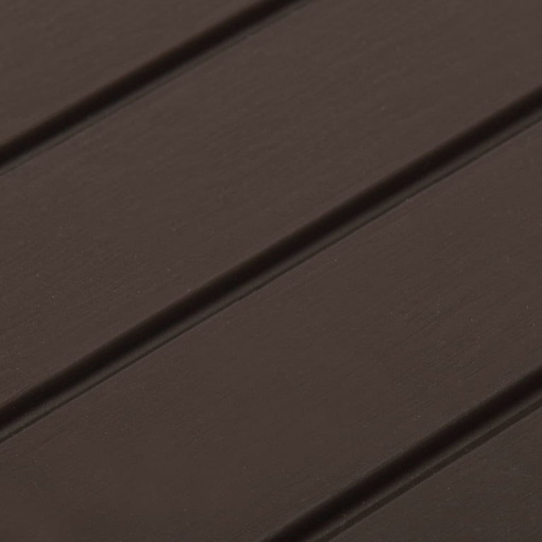 Tuintafel 53x53x40 cm kunststof mokkakleurig MeubelReus