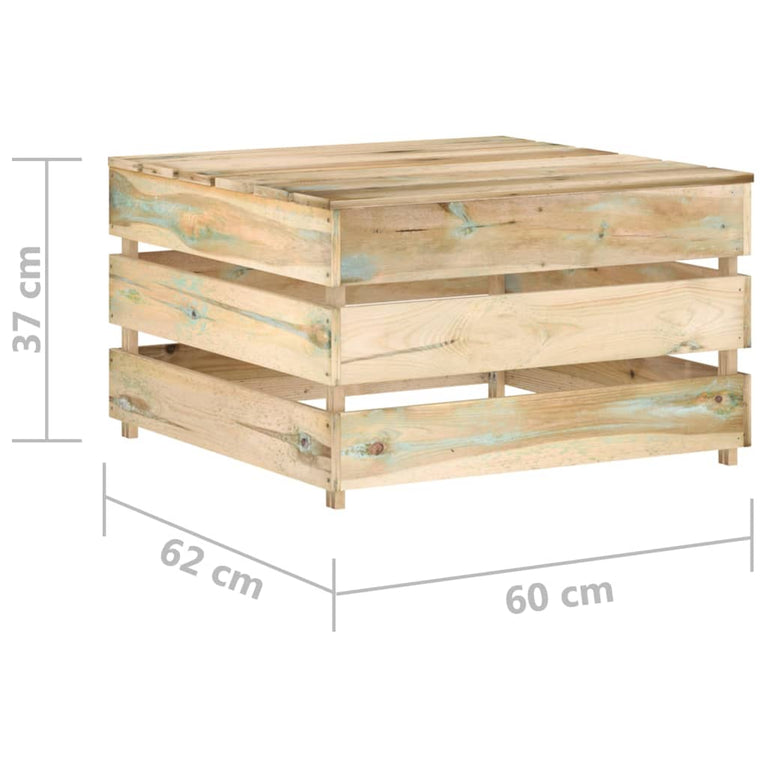 2-delige Loungeset pallet geïmpregneerd grenenhout MeubelReus