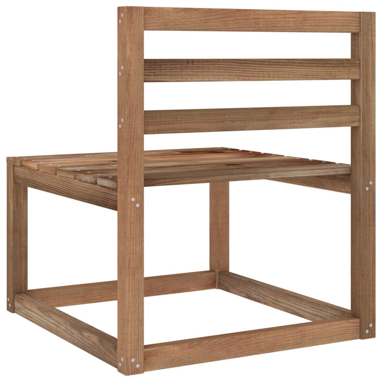 2-delige Loungeset bruin geïmpregneerd grenenhout MeubelReus