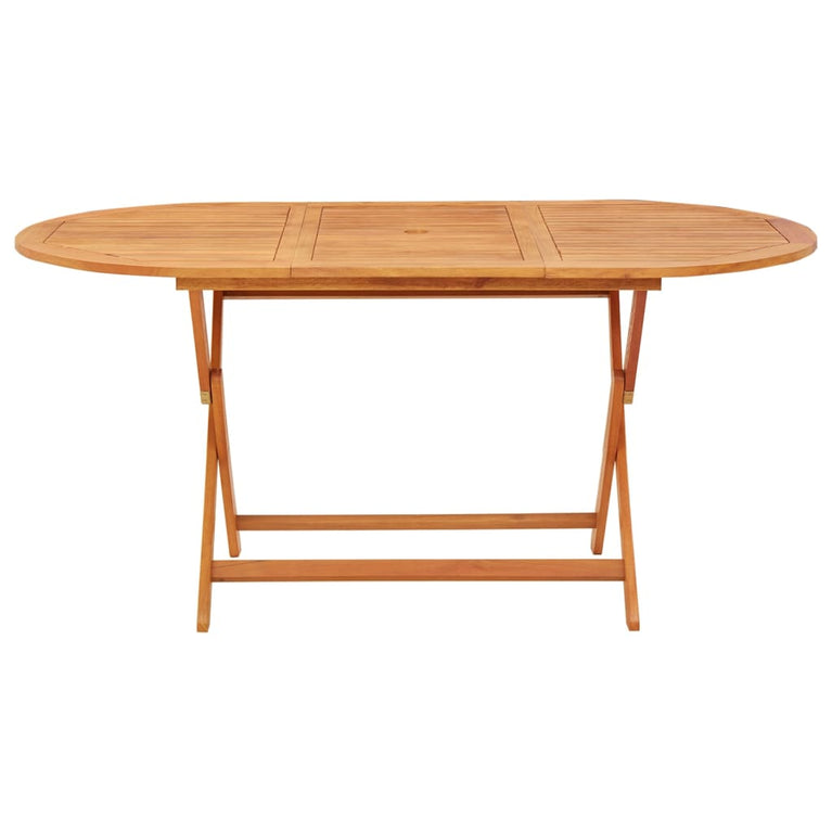 Tuintafel inklapbaar 160x85x75 cm massief eucalyptushout MeubelReus