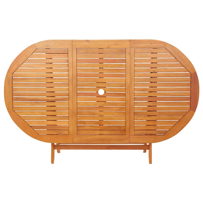 Tuintafel inklapbaar 160x85x75 cm massief eucalyptushout MeubelReus