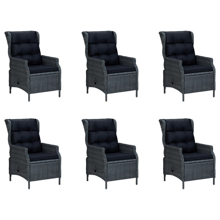 7-delige Tuinset donkergrijs MeubelReus