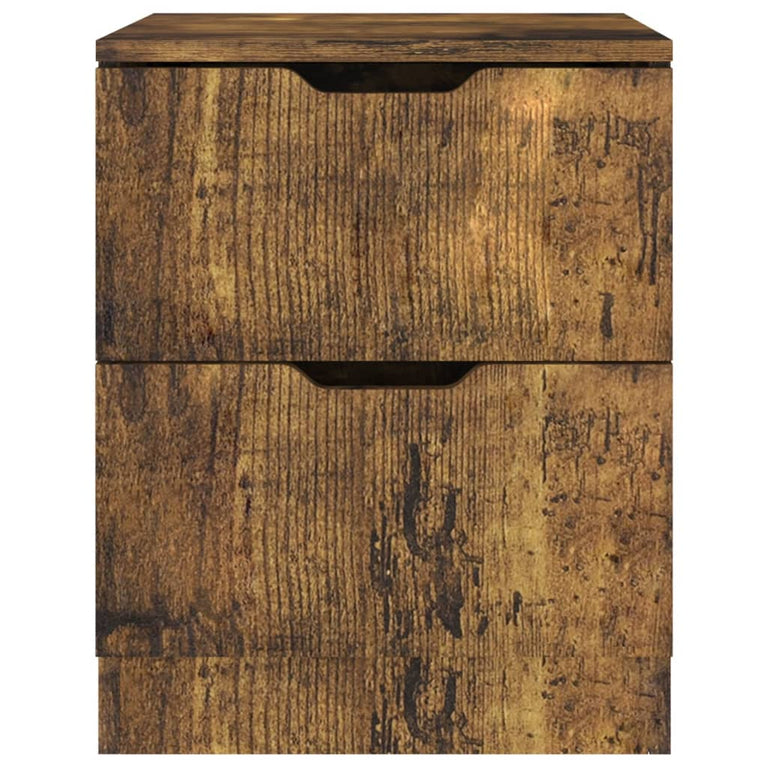 Nachtkastjes 2 st 40x40x50 cm spaanplaat gerookt eikenkleurig MeubelReus