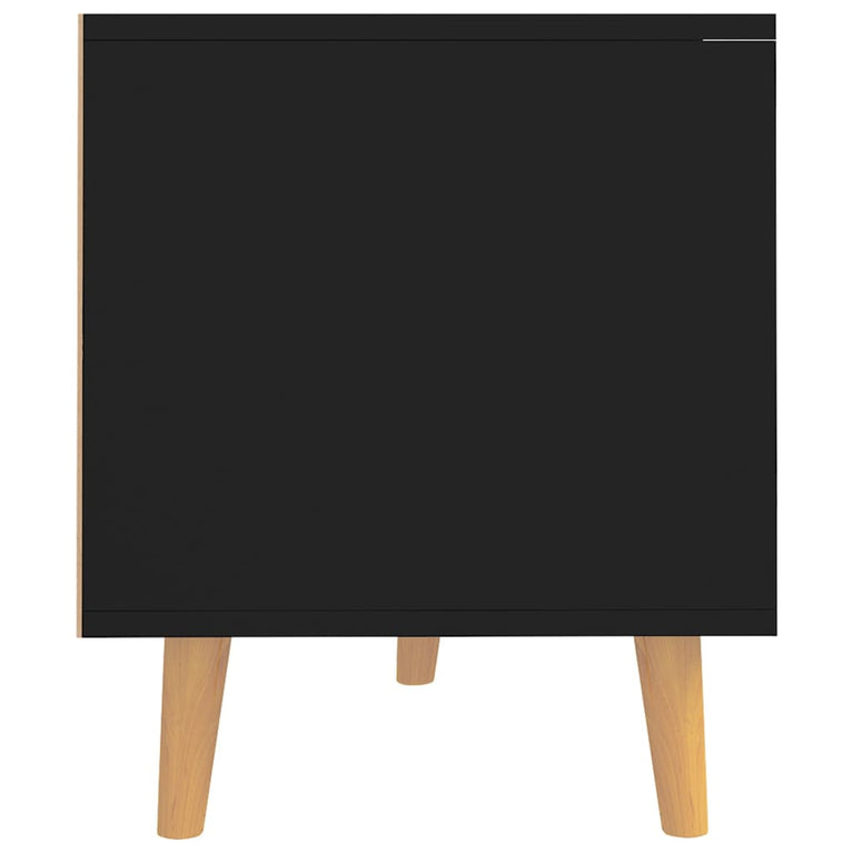 Tv-meubel 90x40x48,5 cm bewerkt hout zwart MeubelReus