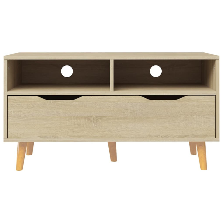 Tv-meubel 90x40x48,5 cm bewerkt hout sonoma eikenkleurig MeubelReus
