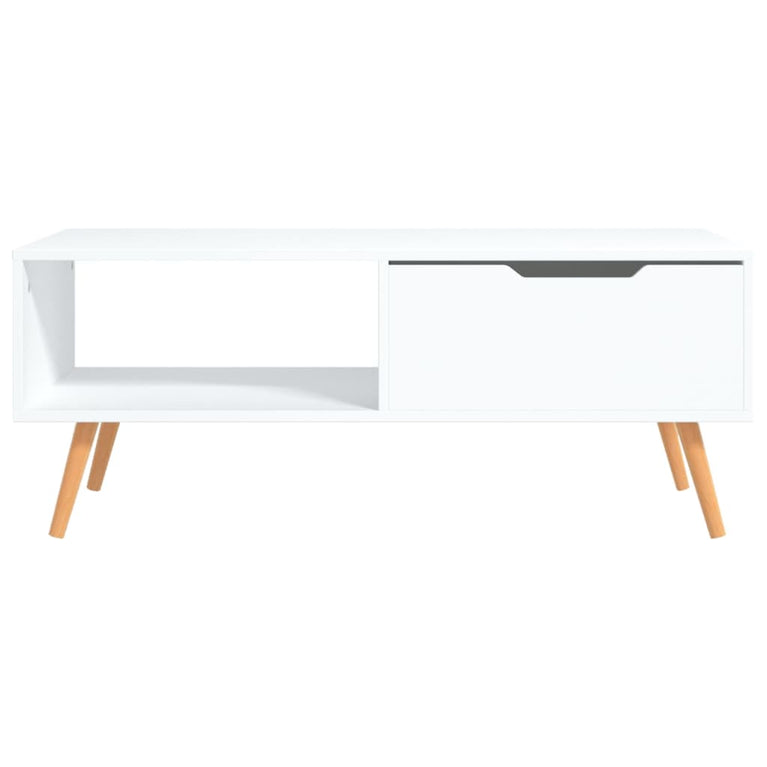 Salontafel 100x49,5x43 cm spaanplaat wit MeubelReus