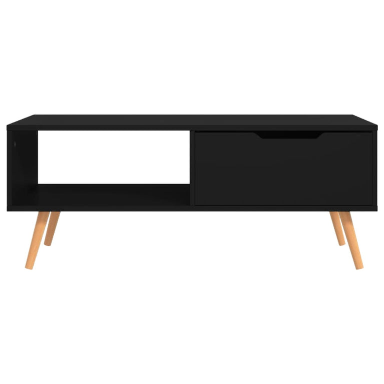 Salontafel 100x49,5x43 cm spaanplaat zwart MeubelReus