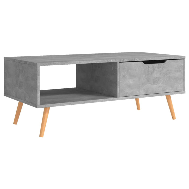 Salontafel 100x49,5x43 cm spaanplaat betongrijs MeubelReus