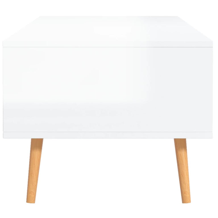 Salontafel 100x49,5x43 cm spaanplaat hoogglans wit MeubelReus