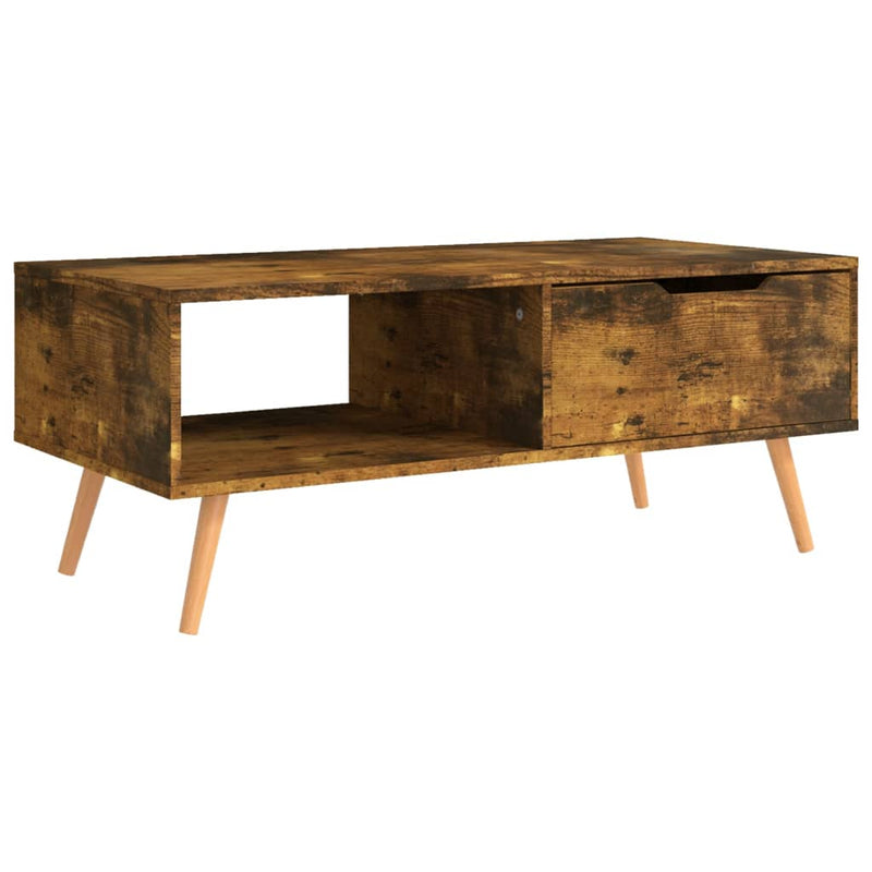 Salontafel 100x49,5x43 cm spaanplaat gerookt eikenkleurig MeubelReus