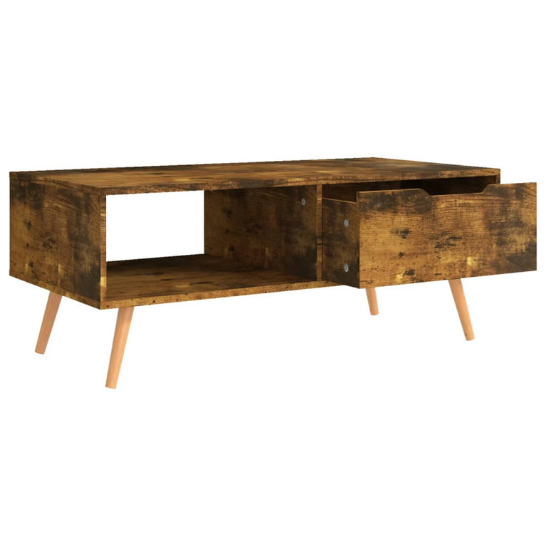 Salontafel 100x49,5x43 cm spaanplaat gerookt eikenkleurig MeubelReus