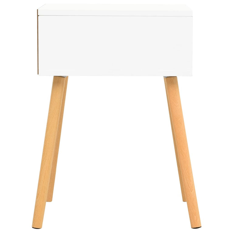 Nachtkastjes 2 st 40x40x56 cm spaanplaat wit en sonoma eiken MeubelReus