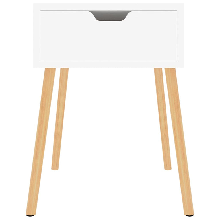 Nachtkastjes 2 st 40x40x56 cm spaanplaat hoogglans wit MeubelReus