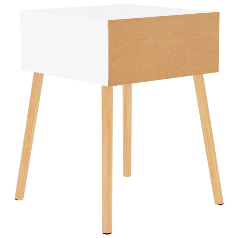 Nachtkastjes 2 st 40x40x56 cm spaanplaat hoogglans wit MeubelReus