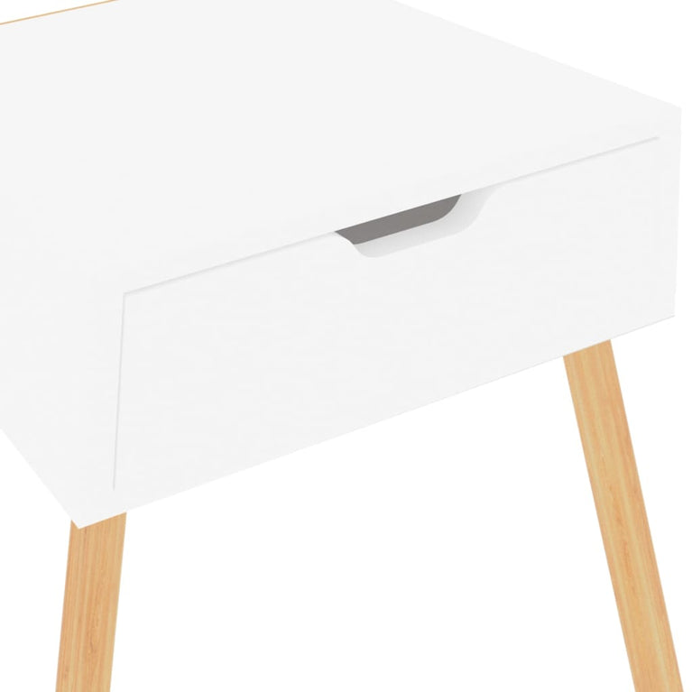Nachtkastjes 2 st 40x40x56 cm spaanplaat hoogglans wit MeubelReus