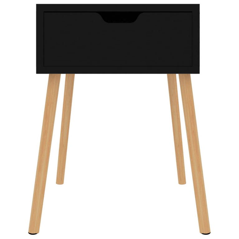 Nachtkastjes 2 st 40x40x56 cm spaanplaat hoogglans zwart MeubelReus