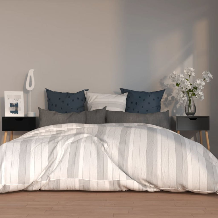 Nachtkastjes 2 st 40x40x56 cm spaanplaat hoogglans zwart MeubelReus