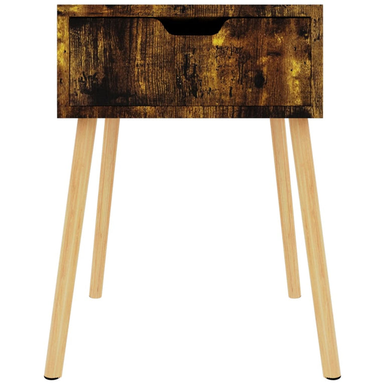 Nachtkastjes 2 st 40x40x56 cm spaanplaat gerookt eikenkleurig MeubelReus