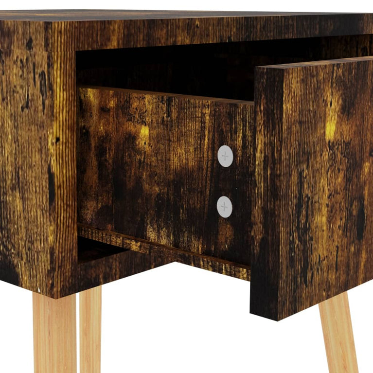 Nachtkastjes 2 st 40x40x56 cm spaanplaat gerookt eikenkleurig MeubelReus