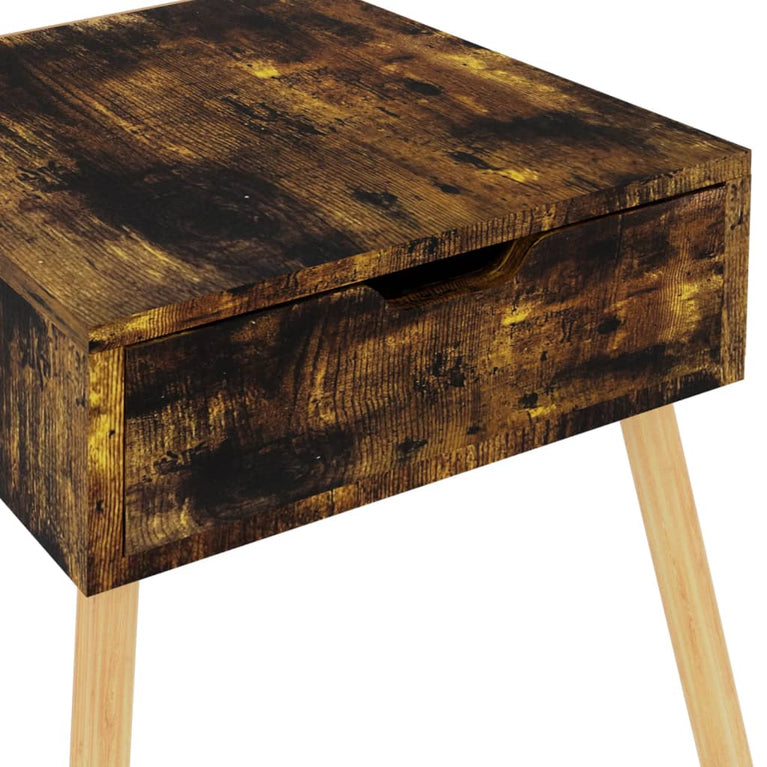Nachtkastjes 2 st 40x40x56 cm spaanplaat gerookt eikenkleurig MeubelReus
