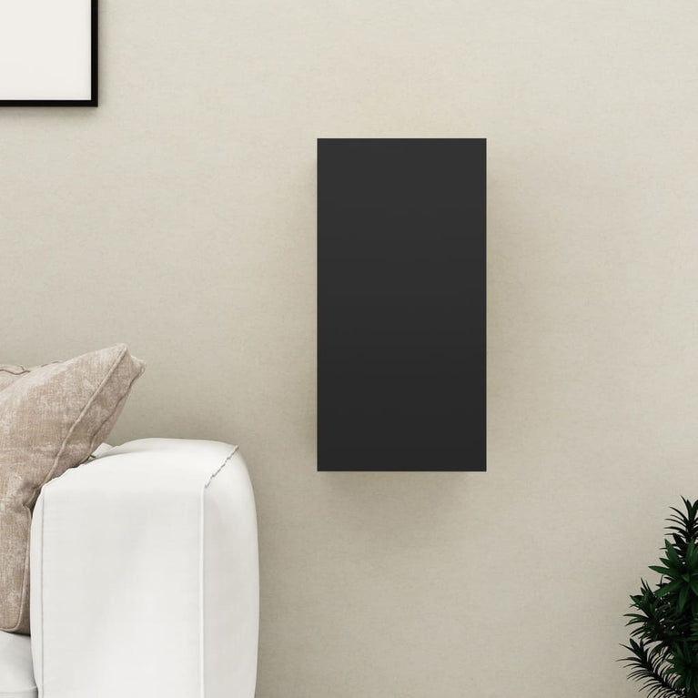 Tv-meubel 30,5x30x60 cm spaanplaat zwart MeubelReus