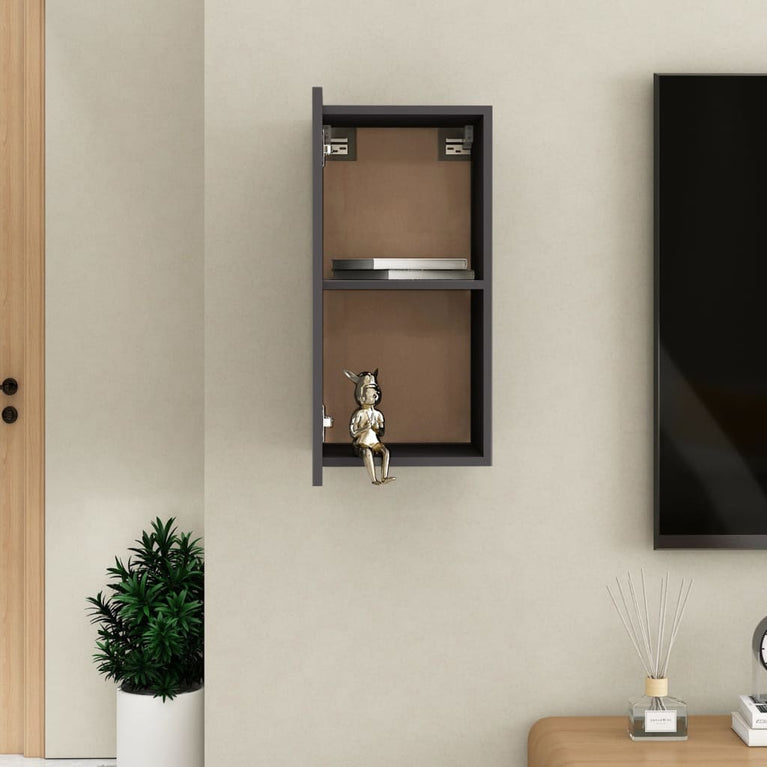 Tv-meubel 30,5x30x60 cm spaanplaat grijs MeubelReus
