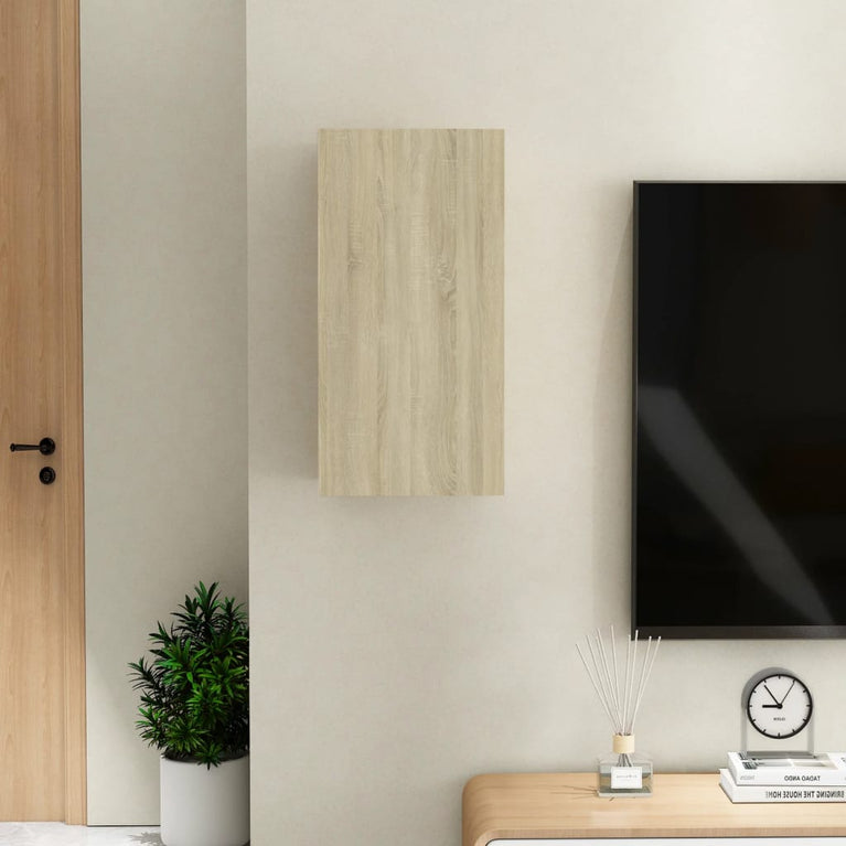 Tv-meubel 30,5x30x60 cm spaanplaat sonoma eikenkleurig MeubelReus