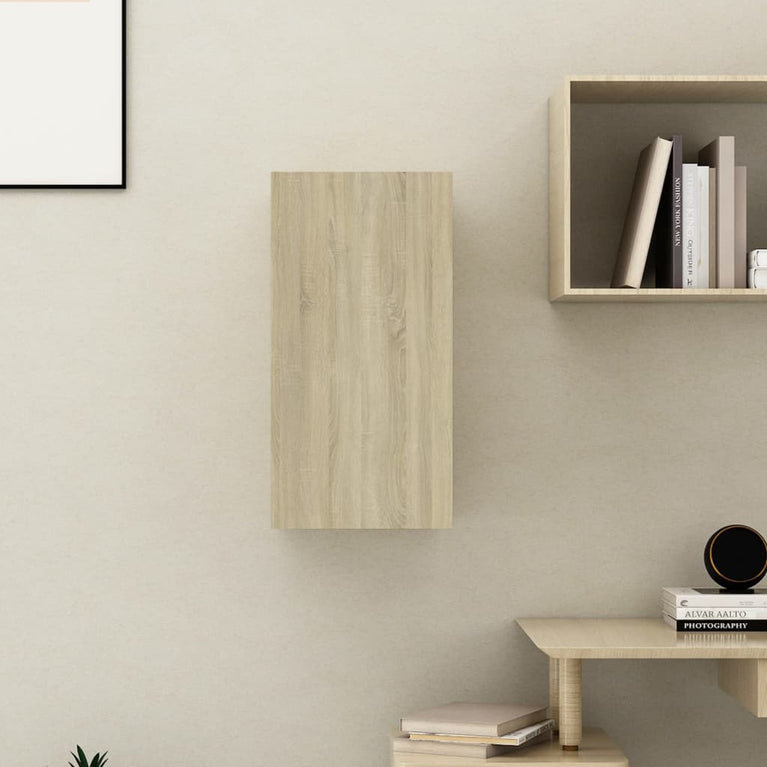 Tv-meubel 30,5x30x60 cm spaanplaat sonoma eikenkleurig MeubelReus