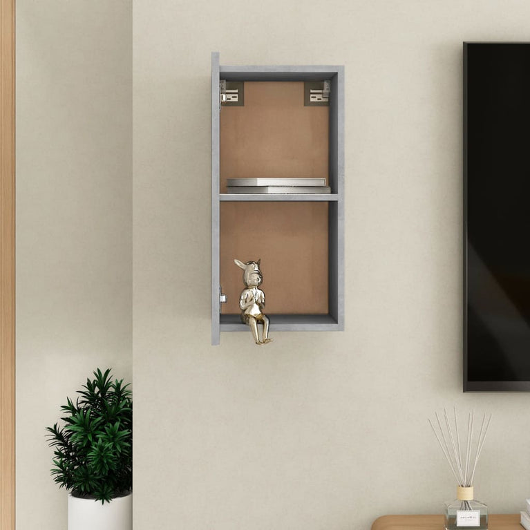 Tv-meubel 30,5x30x60 cm spaanplaat betongrijs MeubelReus