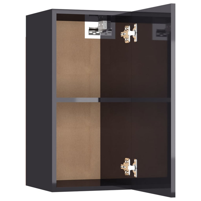 Tv-meubel 30,5x30x60 cm spaanplaat hoogglans grijs MeubelReus