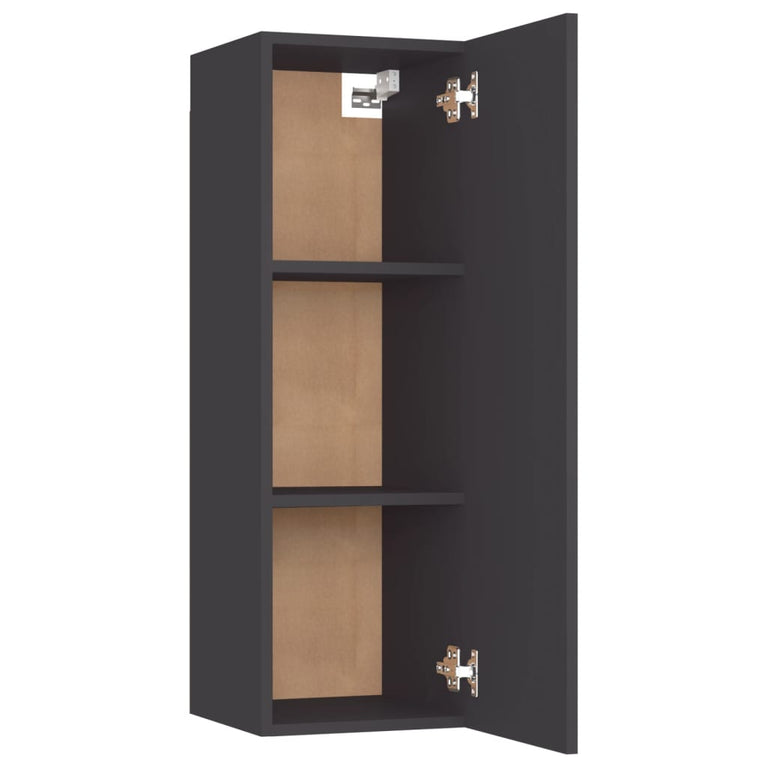 Tv-meubel 30,5x30x90 cm spaanplaat grijs