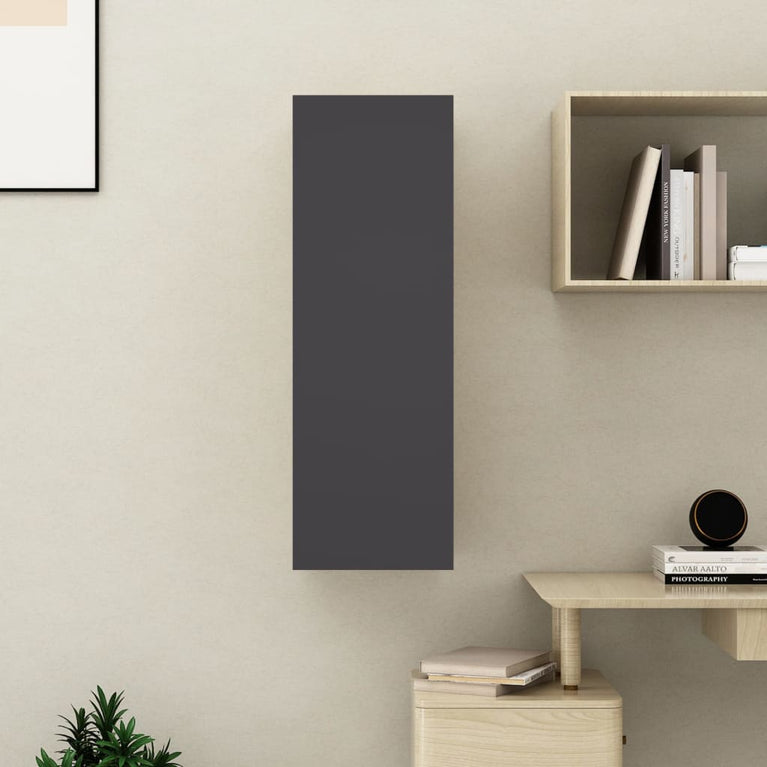 Tv-meubel 30,5x30x90 cm spaanplaat grijs