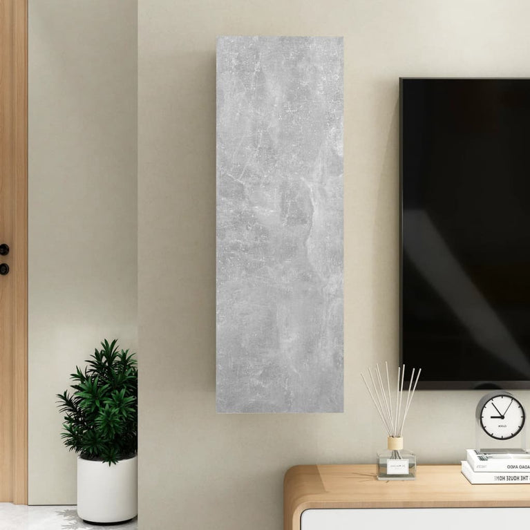Tv-meubel 30,5x30x90 cm spaanplaat betongrijs