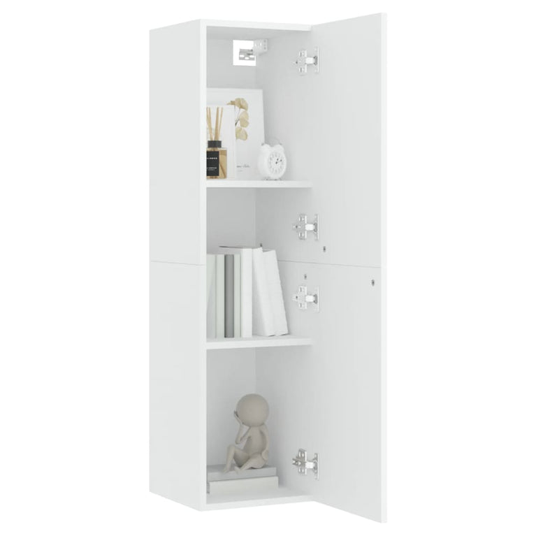 Tv-meubel 30,5x30x110 cm spaanplaat wit