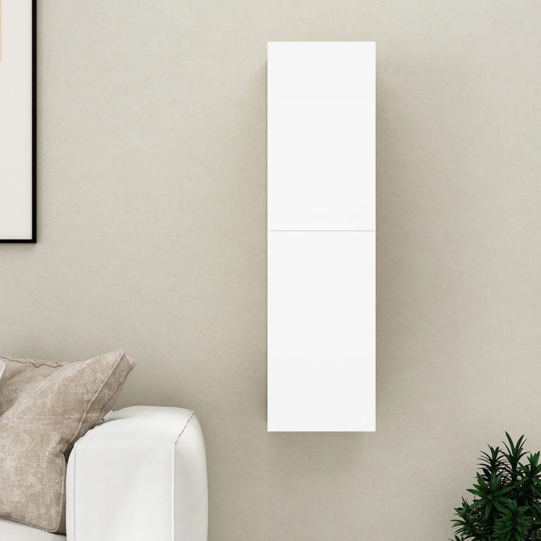 Tv-meubel 30,5x30x110 cm spaanplaat wit