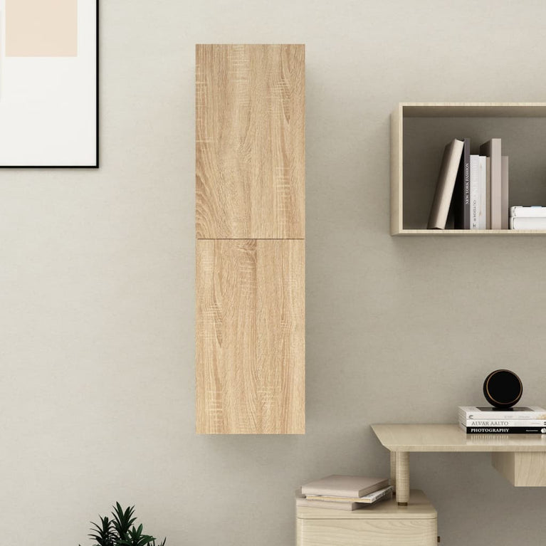 Tv-meubel 30,5x30x110 cm spaanplaat sonoma eikenkleurig MeubelReus