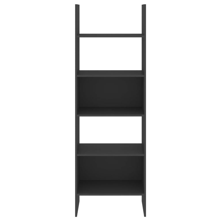 Boekenkast 60x35x180 cm spaanplaat grijs