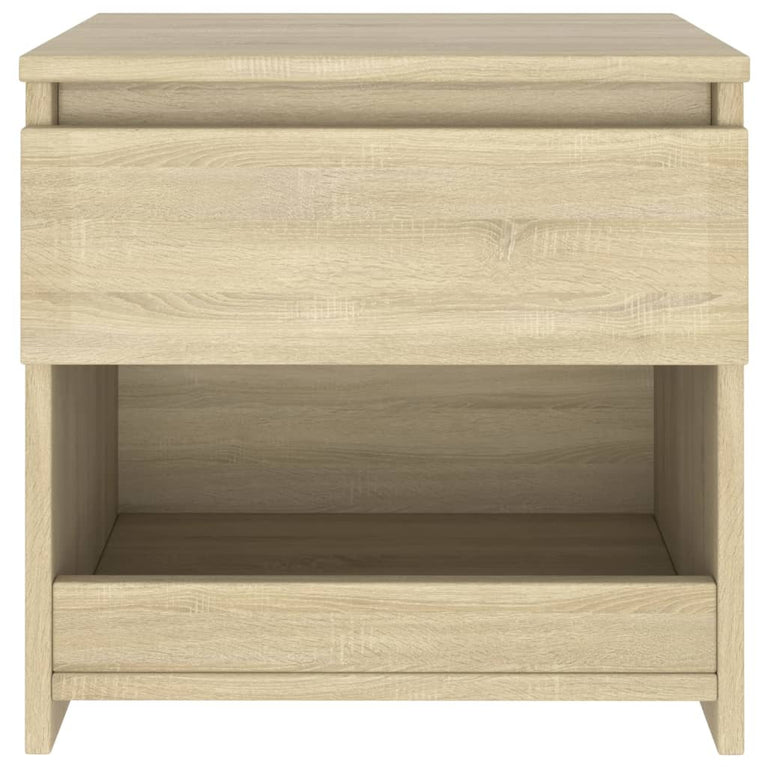 Nachtkastje 40x30x39 cm spaanplaat sonoma eikenkleurig