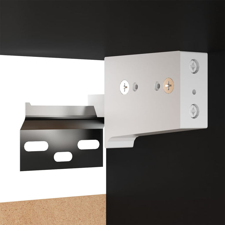 Tv-wandmeubel 30,5x30x30 cm zwart MeubelReus