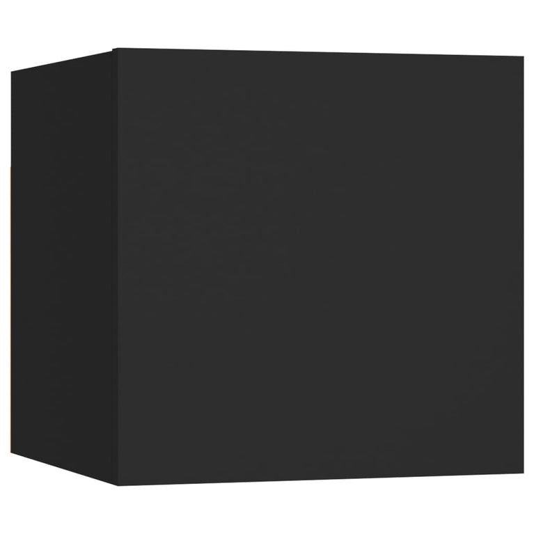 Tv-wandmeubelen 2 st 30,5x30x30 cm zwart MeubelReus