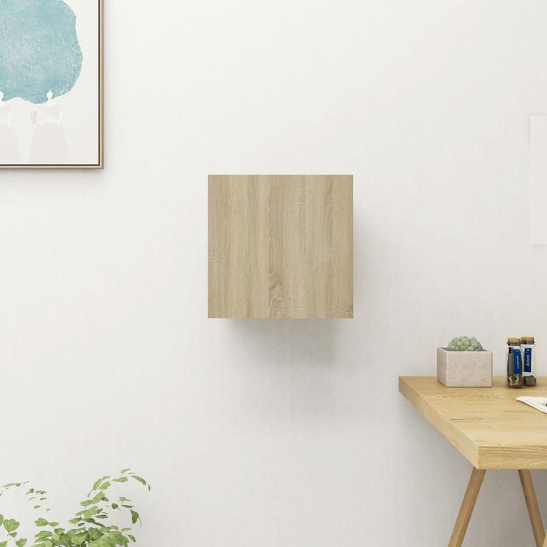 Tv-wandmeubel 30,5x30x30 cm sonoma eikenkleurig MeubelReus