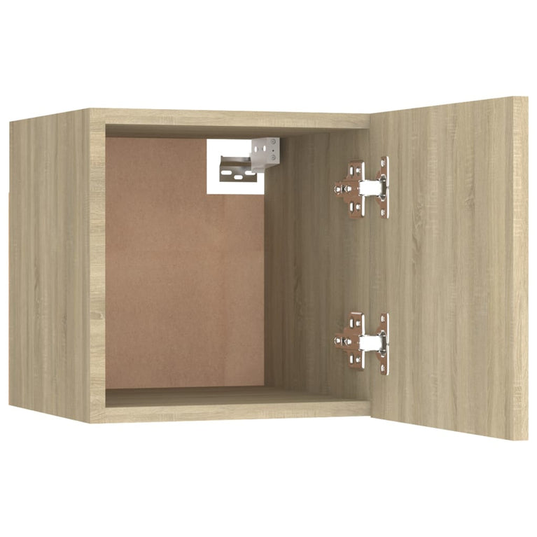 Tv-wandmeubelen 2 st 30,5x30x30 cm sonoma eikenkleurig MeubelReus