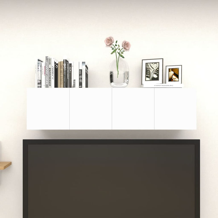 Tv-wandmeubelen 4 st 30,5x30x30 cm wit en sonoma eikenkleurig MeubelReus