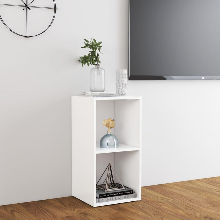 Tv-meubel 72x35x36,5 cm bewerkt hout wit