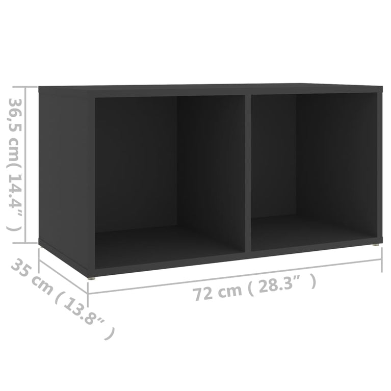 Tv-meubel 72x35x36,5 cm spaanplaat grijs MeubelReus