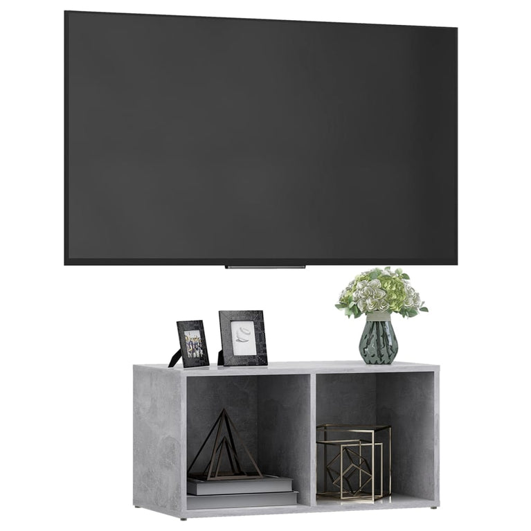 Tv-meubel 72x35x36,5 cm spaanplaat betongrijs