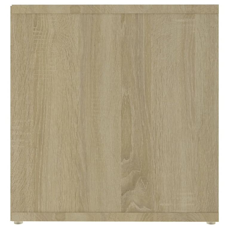 Tv-meubel 72x35x36,5 cm spaanplaat wit en sonoma eikenkleurig