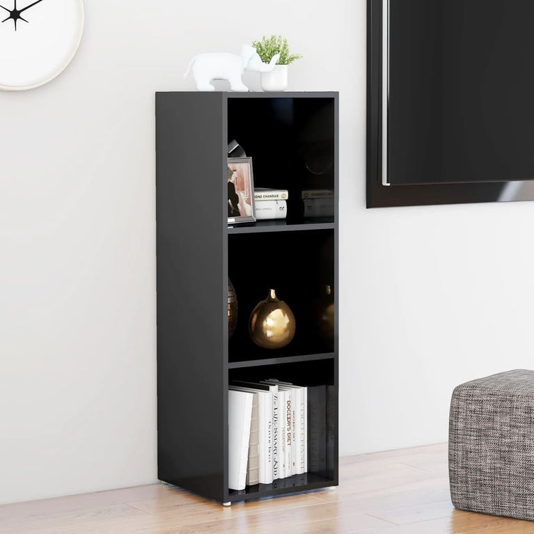 Tv-meubel 107x35x37 cm spaanplaat hoogglans grijs